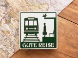 【ネコポスOK】　旅屋オリジナル　旅ステッカー　GUTE REISE/良い旅を！