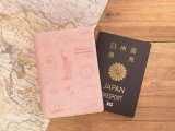 【ネコポスOK】　パスポートカバーS　ピンク