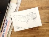 【ネコポスOK】　旅屋オリジナル　白地図ポストカード　TOKYO/東京