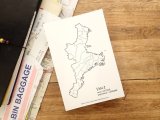【ネコポスOK】　旅屋オリジナル　白地図ポストカード　MIE/三重