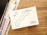 【ネコポスOK】　旅屋オリジナル　白地図ポストカード　SHIMANE/島根