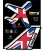 画像2: 【ネコポスOK】　機体国旗ステッカー　ENGLAND/イギリス (2)