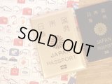 【ネコポスOK】　パスポートカバー　JAPAN　ゴールド