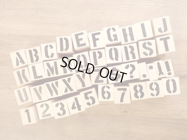 画像1: 【ネコポスNG】　STENCIL STAMP/ステンシル スタンプ　L