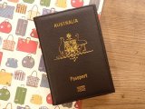 【ネコポスOK】　パスポートカバー　AUSTRALIA