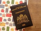 【ネコポスOK】　パスポートカバー　オランダ　ブラック