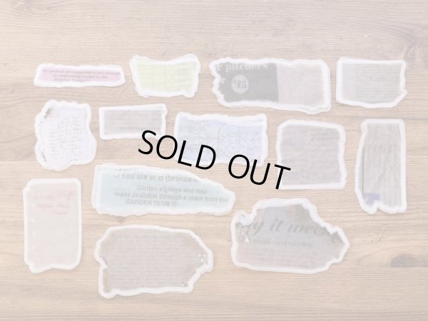 画像3: 【ネコポスOK】　和紙ステッカー　Retro English Series　紙片　60枚入