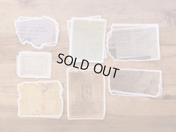 画像4: 【ネコポスOK】　和紙ステッカー　Retro English Series　紙片　60枚入