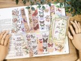 【ネコポスOK】　和紙ステッカー　ビンテージパックシリーズ　40枚入り　蝶