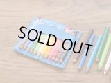 【ネコポスOK】　MINI COLOR 12/ミニ色鉛筆セット　ブルー