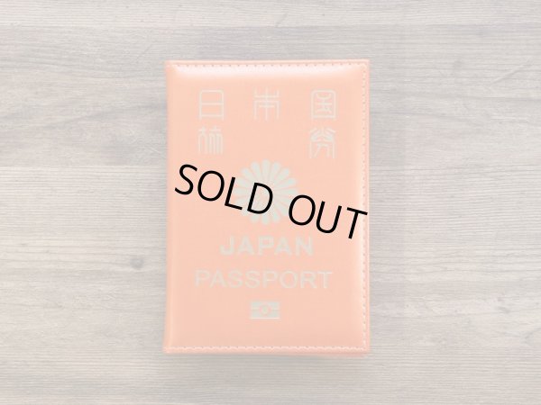 画像1: 【ネコポスOK】　パスポートカバー　JAPAN　オレンジ