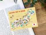 【ネコポスOK】　PICTORIAL MAP of  JAPAN　ポストカード