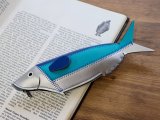 【ネコポスOK】　EL COMMUN / エル・コミューン　フィッシュケース　Silver/Blue