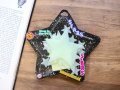 【ネコポスOK】　蓄光ステッカー　スター　ナチュラル