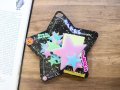 【ネコポスOK】　蓄光ステッカー　スター　カラー