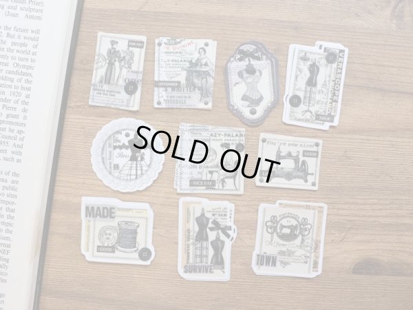 画像2: 【ネコポスOK】　フレークシール　裁縫店