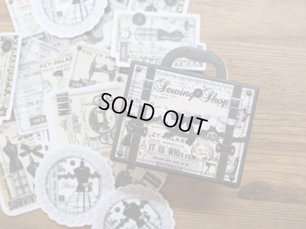 画像1: 【ネコポスOK】　フレークシール　裁縫店