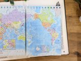 【ネコポスOK】　世界地図ノート　B5