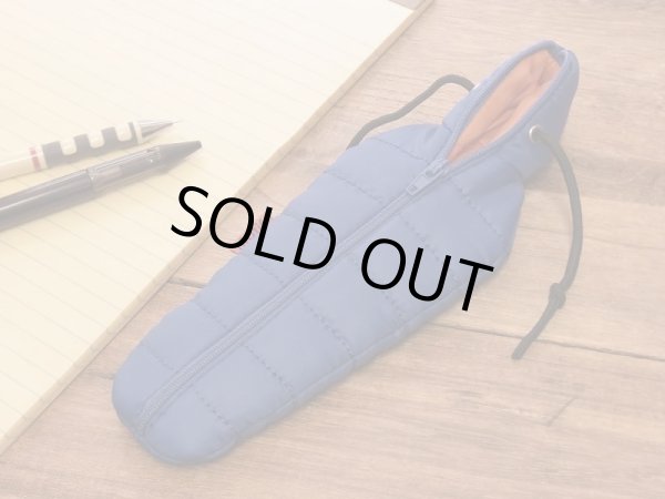 画像1: 【ネコポスOK】　SLEEPING BAG SHAPE PEN CASE/スリーピングバッグ　ペンケース　ブルー (1)