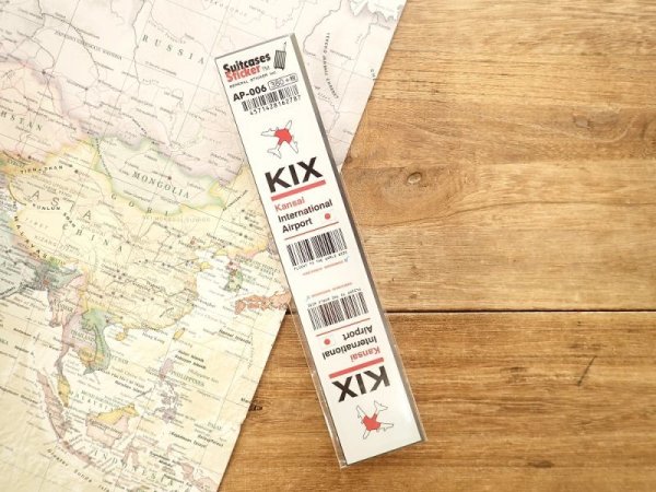 画像1: 【ネコポスOK】　空港コードステッカー　KIX/Kansai/関西国際空港/JAPAN (1)