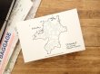画像1: 【ネコポスOK】　旅屋オリジナル　白地図ポストカード　FUKUOKA/福岡 (1)