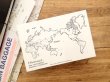 画像1: 【ネコポスOK】　旅屋オリジナル　白地図ポストカード　WORLD/世界 (1)