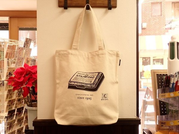 画像1: 【ネコポス△】　OLD RESTA BIG BAG BOOK SHACHIHATA/シャチハタ　トートバッグ (1)