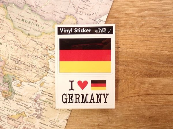 画像1: 【ネコポスOK】　国旗ステッカー　GERMANY/ドイツ (1)