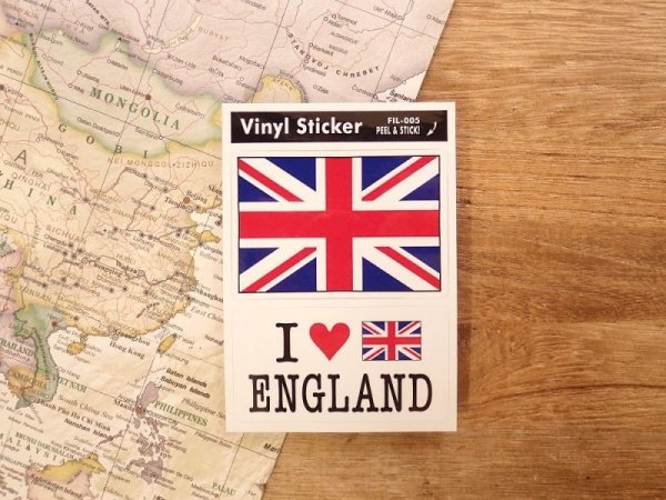 画像1: 【ネコポスOK】　国旗ステッカー　ENGLAND/イギリス (1)