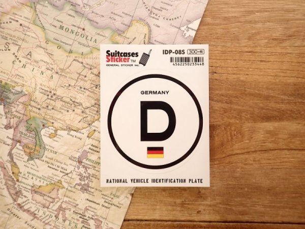 画像1: 【ネコポスOK】　国際識別記号ステッカー　GERMANY/ドイツ (1)