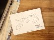 画像1: 【ネコポスOK】　旅屋オリジナル　白地図ポストカード　TOTTORI/鳥取 (1)