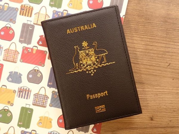 画像1: 【ネコポスOK】　パスポートカバー　AUSTRALIA (1)