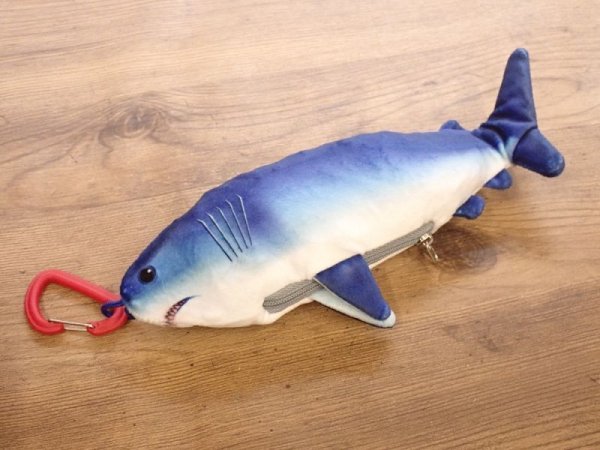 画像1: 【ネコポスNG】Caps　Fish Eco Bag/フィッシュエコバッグ　Shark (1)
