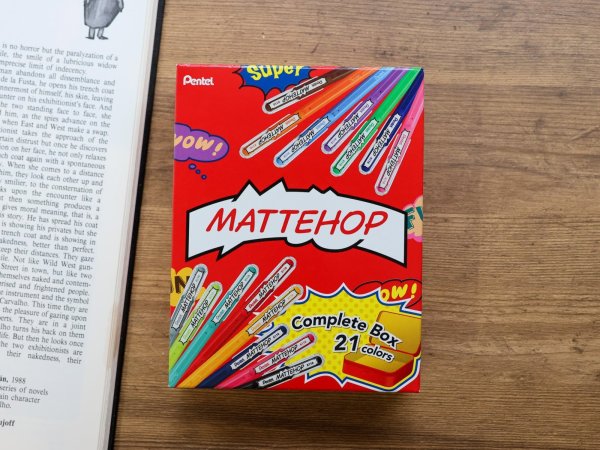 画像1: 【ネコポスNG】　MATTEHOP/マットホップ　ゲルインキボールペン　缶入りコンプリートセット (1)