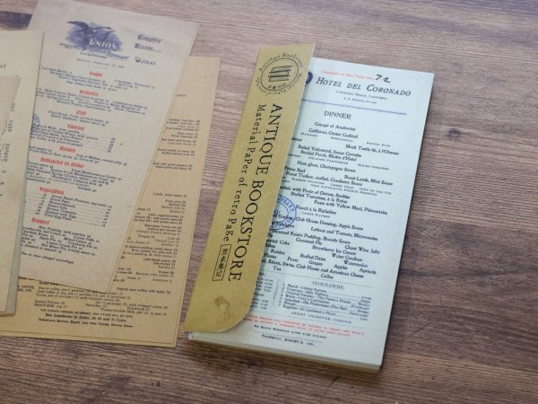 画像1: 【ネコポスOK】　ANTIQUE BOOKSTORE/アンティーク書店シリーズ　伝票 (1)